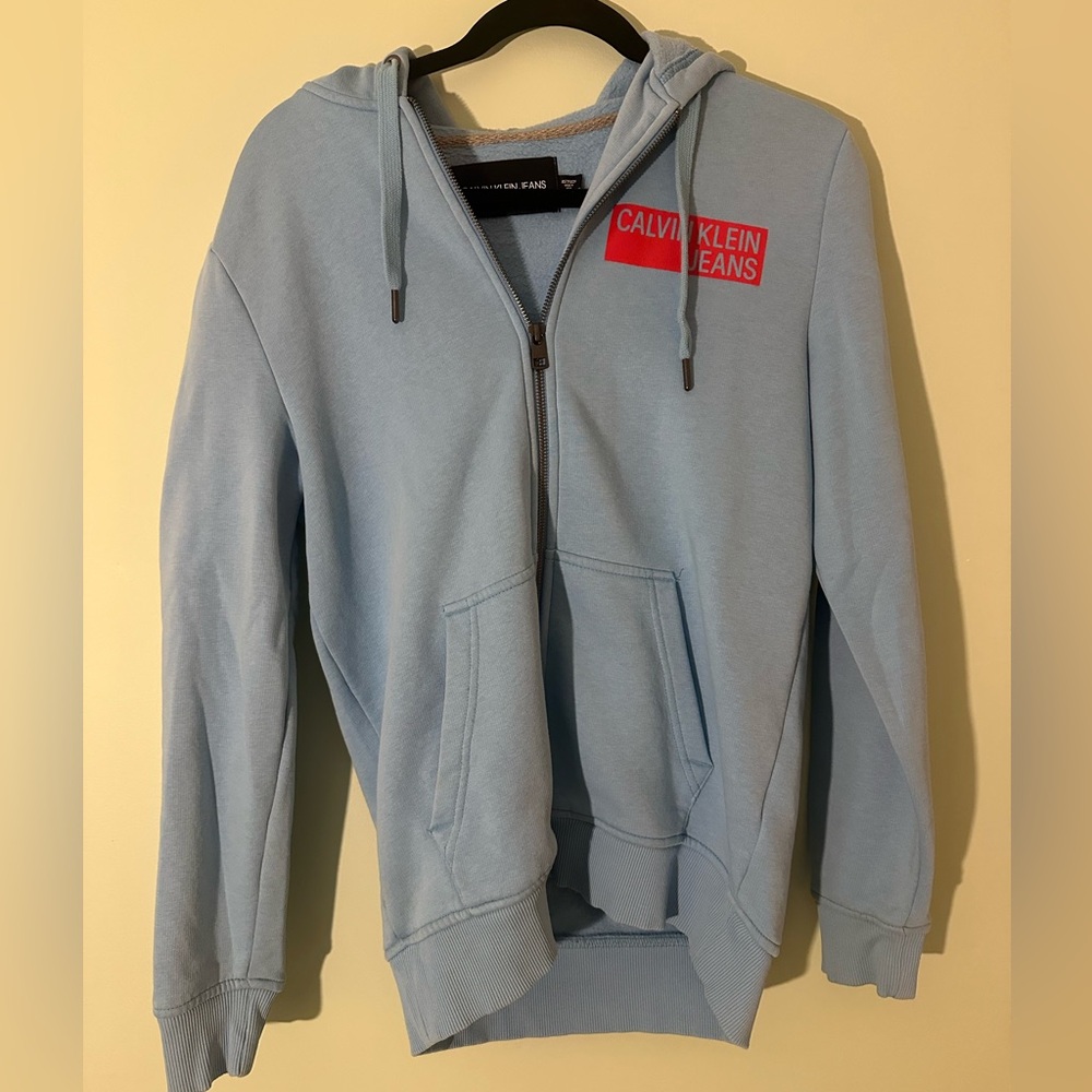 Calvin Kline baby blue zip up